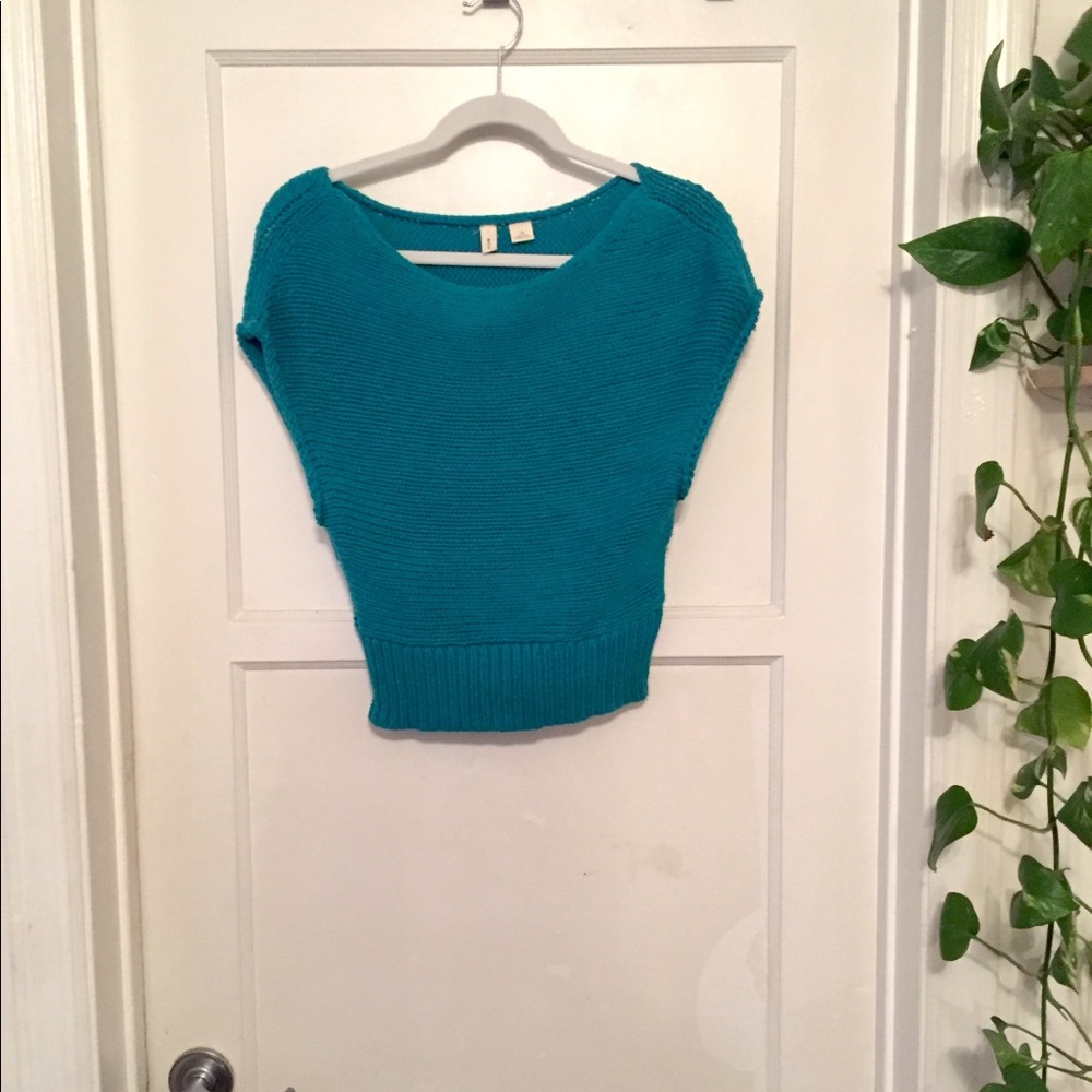 Turquoise Moth (Anthropologie) Sweater